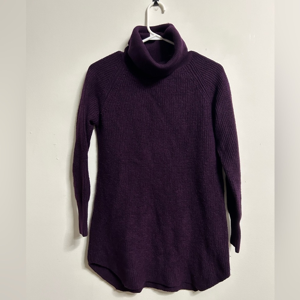 Wilfred Free Bianca 100% Wool Mock Turtleneck Dress